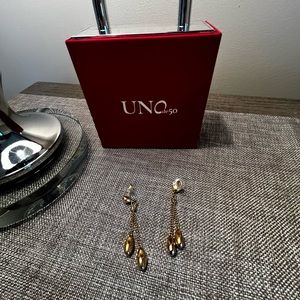 Uno De Fifty Gold Earrings